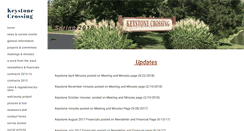 Desktop Screenshot of keystonecrossingassociation.com